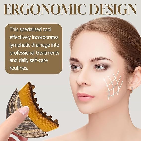 New Lymphatic Contour Face Brush – Precision Contouring & Rejuvenation Tool