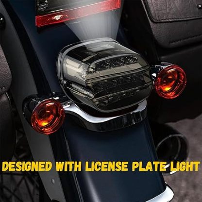 Smoked LED Rear Tail Light for Harley Dyna, Touring & Softail Models