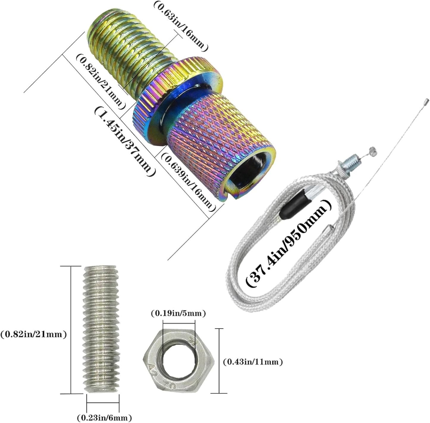 CNC Aluminum Quick Twist Throttle Grip – 7/8" (22mm) Universal Fit