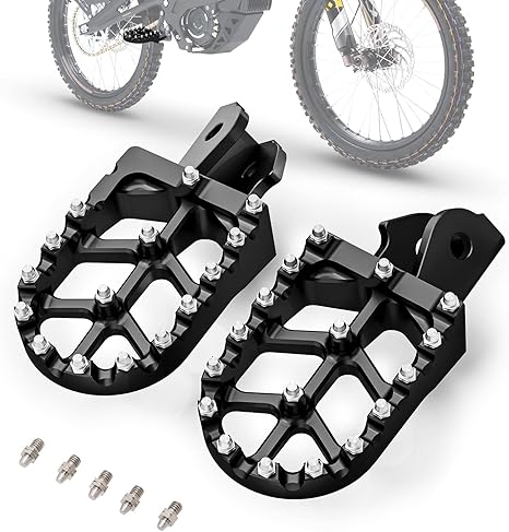 CNC-Machined Wider Footpegs for Sur-Ron & Talaria Electric Dirt Bikes