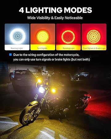 1157/1156 LED Turn Signal Kit - 81-LED Ultra Bright Bulbs for Harley Davidson