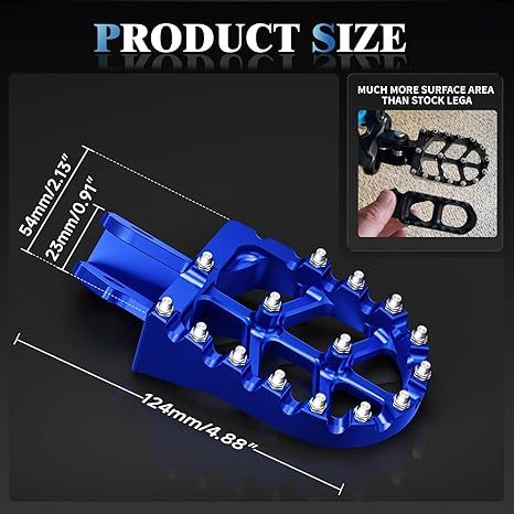 CNC-Machined Wider Footpegs for Sur-Ron & Talaria Electric Dirt Bikes