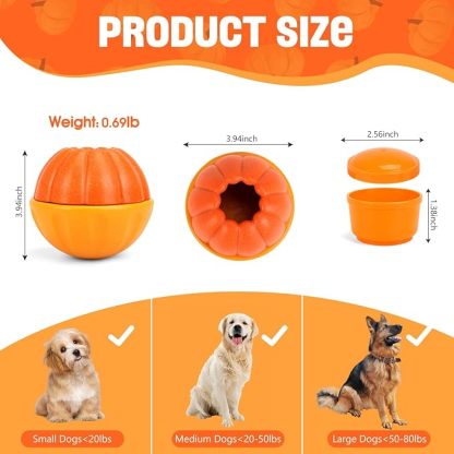 2 in 1 Frozen Treat Toys and Dog Food Dispenser Ball Toys for Training, Reducing Anxiety, Relieving Boredom, Keep Cooling, Large Dogs Chew Puzzle Toy for Medium Large Dogs