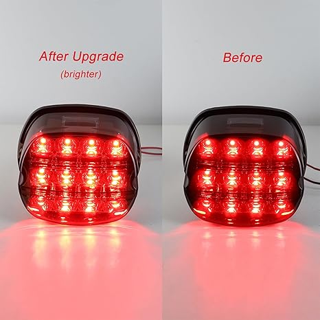 Smoked LED Rear Tail Light for Harley Dyna, Touring & Softail Models