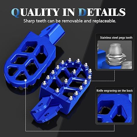 CNC-Machined Wider Footpegs for Sur-Ron & Talaria Electric Dirt Bikes