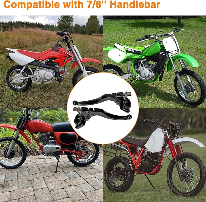 Universal 7/8" Clutch & Brake Lever Set for Pit Bikes and Dirt Bikes
