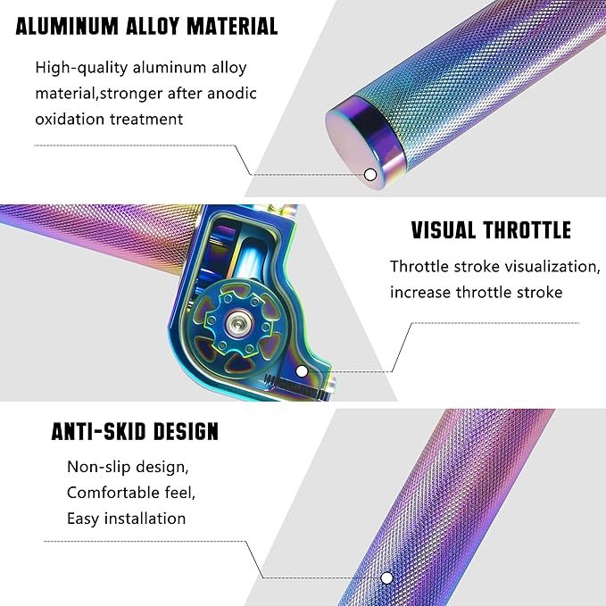 CNC Aluminum Quick Twist Throttle Grip – 7/8" (22mm) Universal Fit