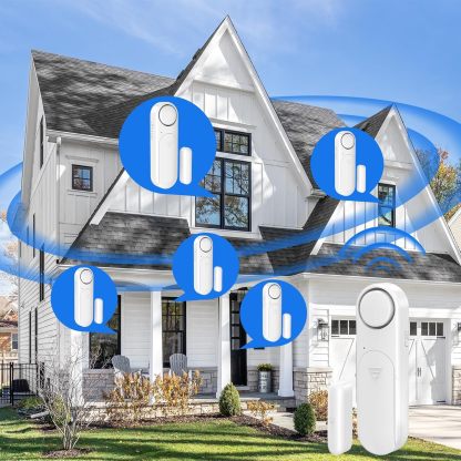 Window & Door Entry Alarm (2-Pack) – 120dB Security Sensor for Home & Child Safety