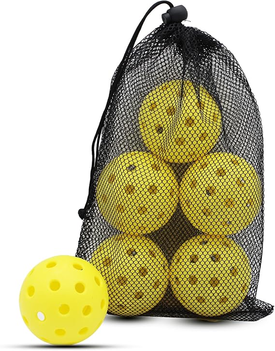 X-40 Outdoor Pickleballs - Official Ball of USA Pickleball, APP Tour + Pickleball US Open-6 Pack