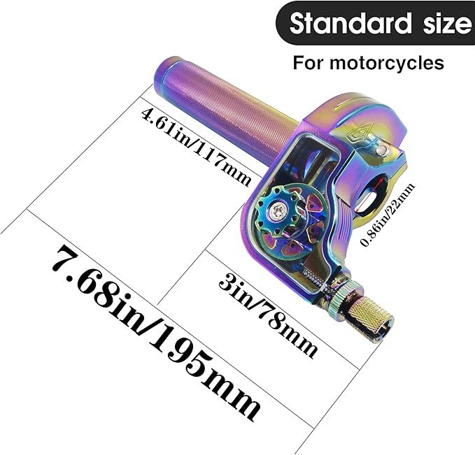 CNC Aluminum Quick Twist Throttle Grip – 7/8" (22mm) Universal Fit