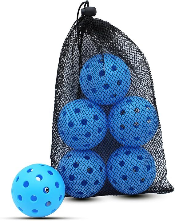 X-40 Outdoor Pickleballs - Official Ball of USA Pickleball, APP Tour + Pickleball US Open-6 Pack