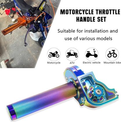 CNC Aluminum Quick Twist Throttle Grip – 7/8" (22mm) Universal Fit