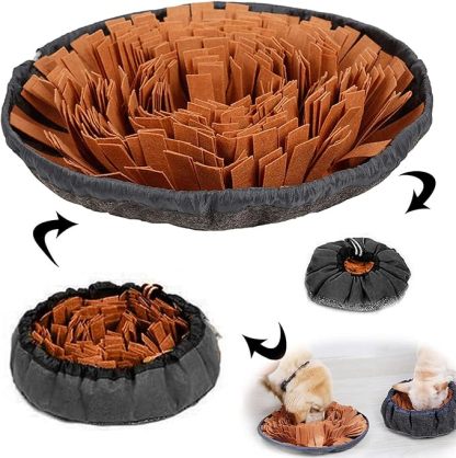Pet Snuffle Mat for Dogs, Interactive Feed Game for Boredom, Encourages Natural Foraging Skills for Cats Dogs Bowl Travel Use, Dog Treat Dispenser Indoor Outdoor Stress Relief