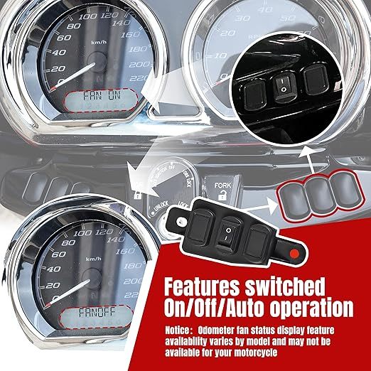 CoolFlow Fan for Harley Davidson Touring Models，Oil Cooler Fan with Heat Shield for Harley Touring CVO Road Glide Limited Tri Glide CVO Ultra Limited Electra Glide Ultra Classic 2017-2024