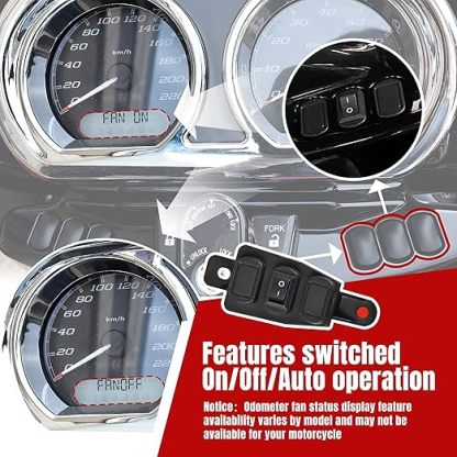 CoolFlow Fan for Harley Davidson Touring Models，Oil Cooler Fan with Heat Shield for Harley Touring CVO Road Glide Limited Tri Glide CVO Ultra Limited Electra Glide Ultra Classic 2017-2024