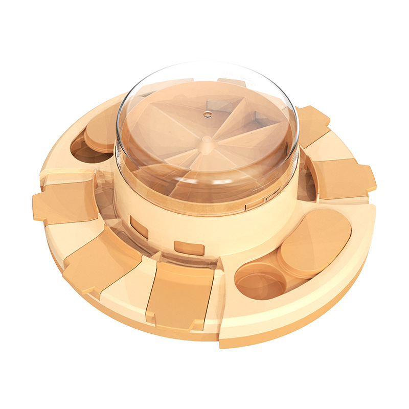 Dog Puzzle Toy 2 Levels, Slow Feeder, Pup Food Treat Feeding Dispenser for IQ Training and Entertainment for All Breeds 4.2 Inch Height