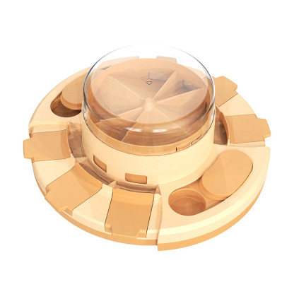 Dog Puzzle Toy 2 Levels, Slow Feeder, Pup Food Treat Feeding Dispenser for IQ Training and Entertainment for All Breeds 4.2 Inch Height
