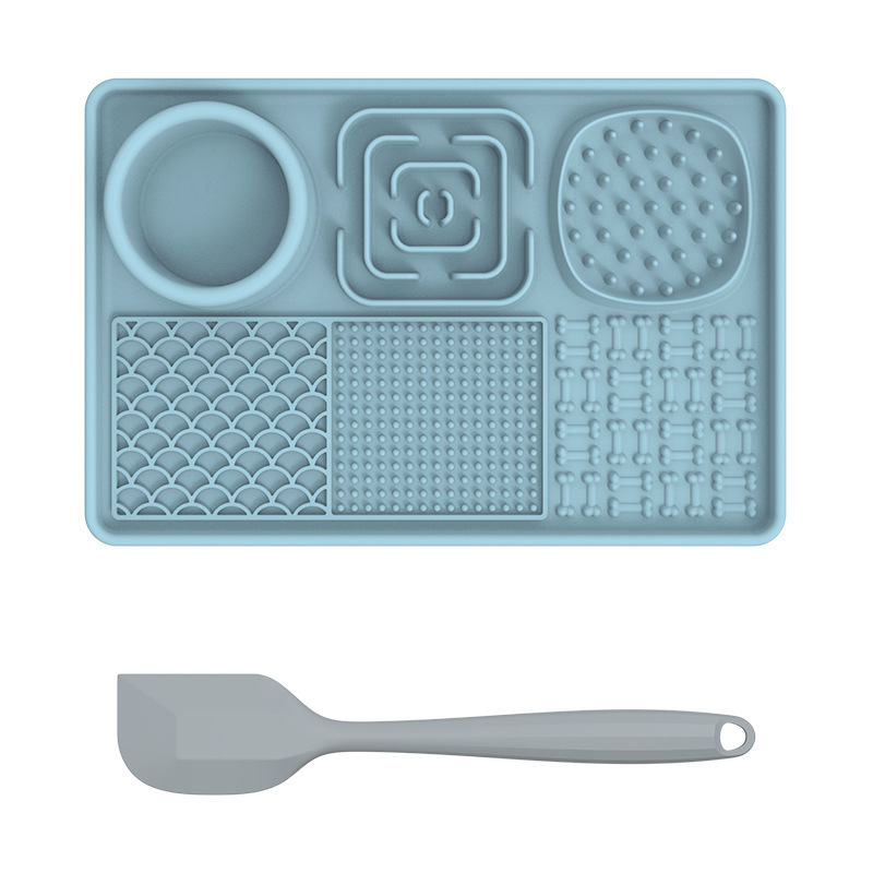 Lick Mat for Dogs, Slow Feeder Licking Mat with Suction Cups for Food and Water, Silicone Feeding Mat Perfect for Anxiety Relief Suitable for Butter Food Yogurt Peanut