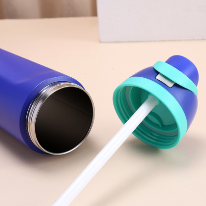 Insulated Stainless Steel Water Bottle with Straw for Sports, Travel, and School BPA-Free Sports Water Bottle