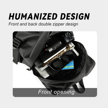 Motorcycle Backpack with Helmet Carry - Water Resistant & Reflective