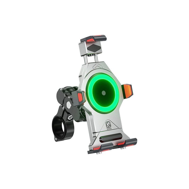 Motorcycle Phone Mount with 15W Wireless Charging – Universal & Waterproof