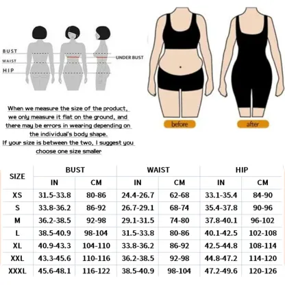 Shapewear for Women Tummy Control Post Surgery Full Body Shaper Butt Lifter with Zipper Crotch