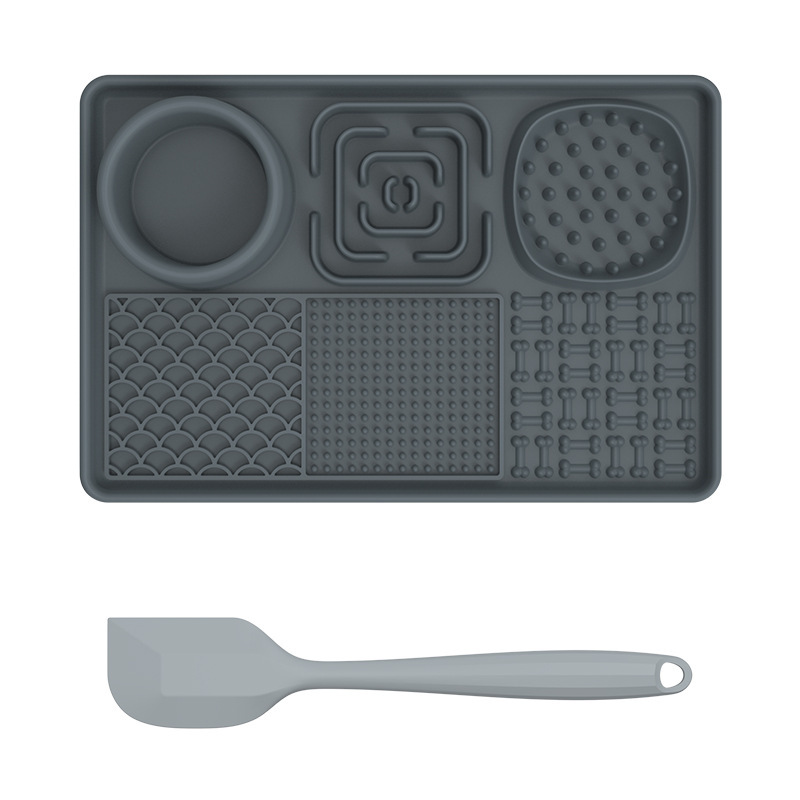 Lick Mat for Dogs, Slow Feeder Licking Mat with Suction Cups for Food and Water, Silicone Feeding Mat Perfect for Anxiety Relief Suitable for Butter Food Yogurt Peanut