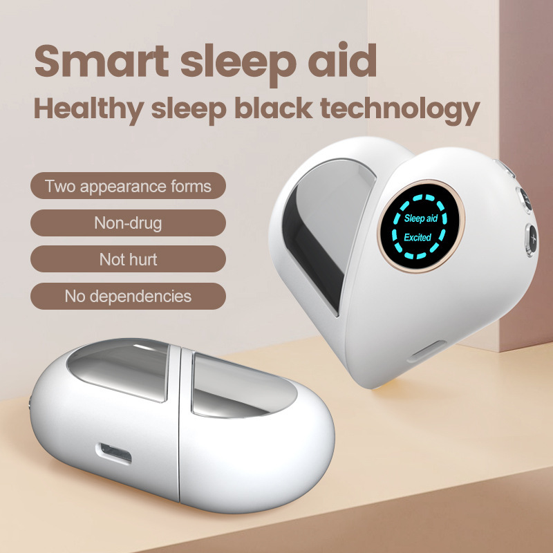 Sleep Aid Device, Micro-Current Sleep Instrument Anxiety Device, Portable Rechargeable Sleep Aid for Anxiety and Insomnia