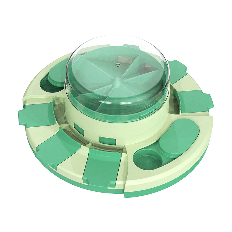 Dog Puzzle Toy 2 Levels, Slow Feeder, Pup Food Treat Feeding Dispenser for IQ Training and Entertainment for All Breeds 4.2 Inch Height