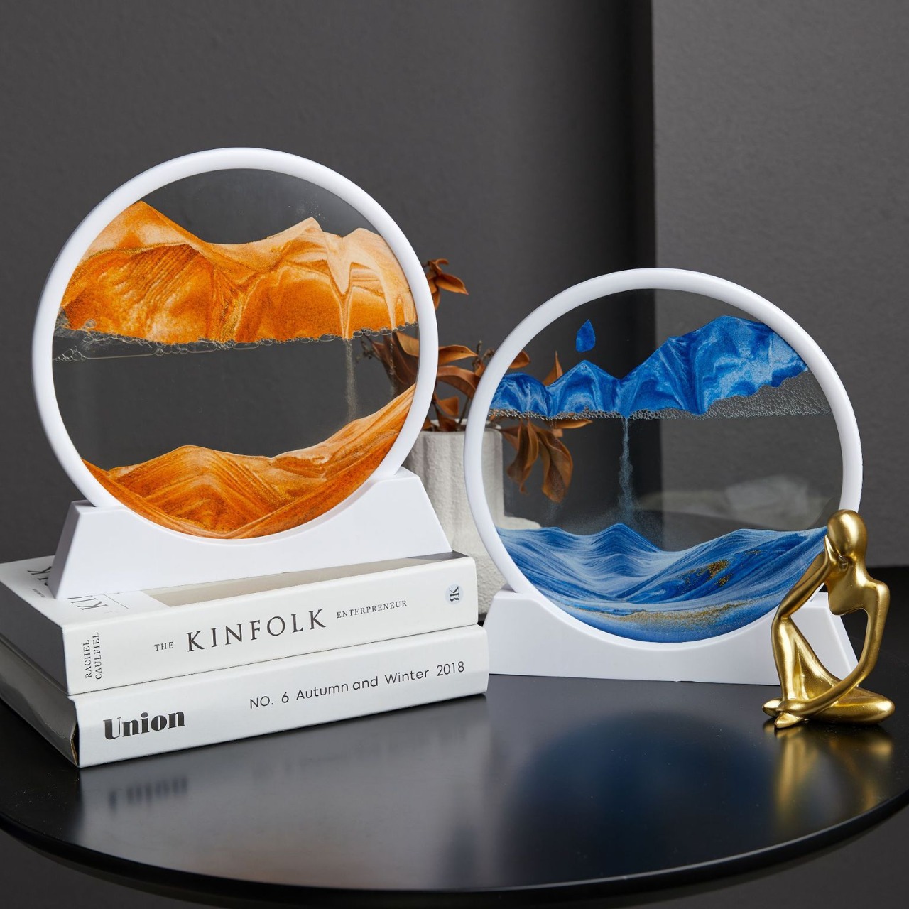 Moving Sand Art Picture – 3D Deep Sea Sandscape in Glass