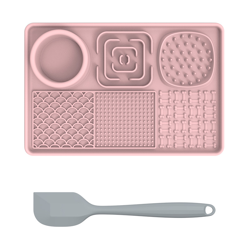 Lick Mat for Dogs, Slow Feeder Licking Mat with Suction Cups for Food and Water, Silicone Feeding Mat Perfect for Anxiety Relief Suitable for Butter Food Yogurt Peanut