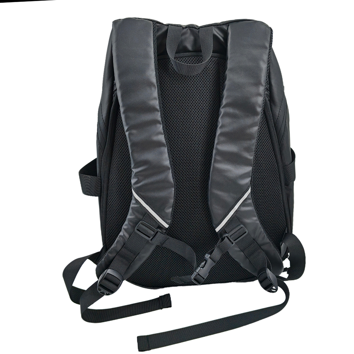 Motorcycle Backpack with Helmet Carry - Water Resistant & Reflective