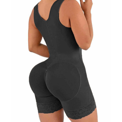 Shapewear for Women Tummy Control Post Surgery Full Body Shaper Butt Lifter with Zipper Crotch