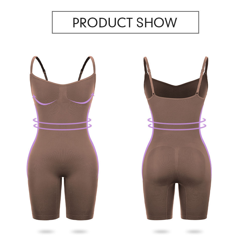 FeelinGirl Seamless Covered Bust Jumpsuit Thong Bodysuit Fit Womenswear Comfort Shapewear 6
