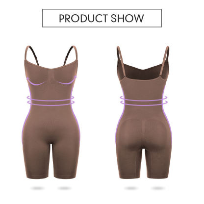FeelinGirl Seamless Covered Bust Jumpsuit Thong Bodysuit Fit Womenswear Comfort Shapewear 6