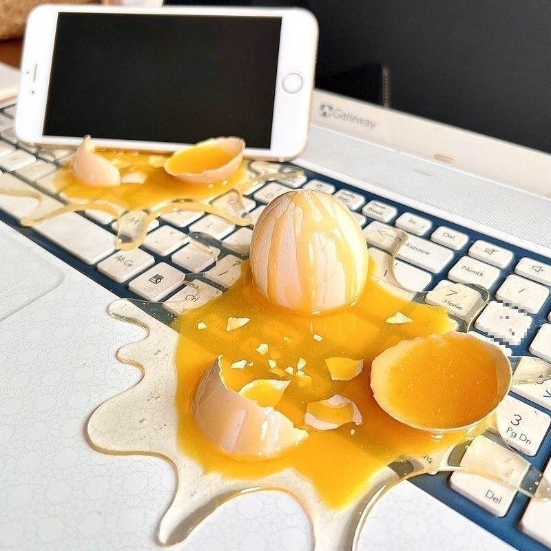 Prank-Proof Eggshell Phone Stand