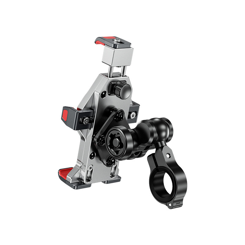 Motorcycle Phone Mount with 15W Wireless Charging – Universal & Waterproof