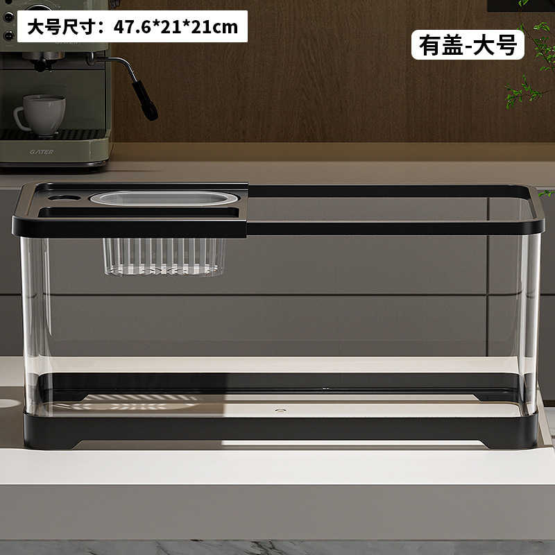 Premium Small Fish Tank for Home Living Room Desktop Aquarium Eco Tank with Filter and Oxygenation Integrated Tank for Landscaping Betta Fish Tank