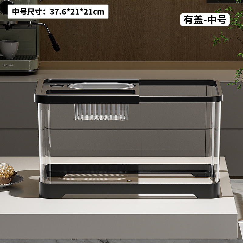 Premium Small Fish Tank for Home Living Room Desktop Aquarium Eco Tank with Filter and Oxygenation Integrated Tank for Landscaping Betta Fish Tank