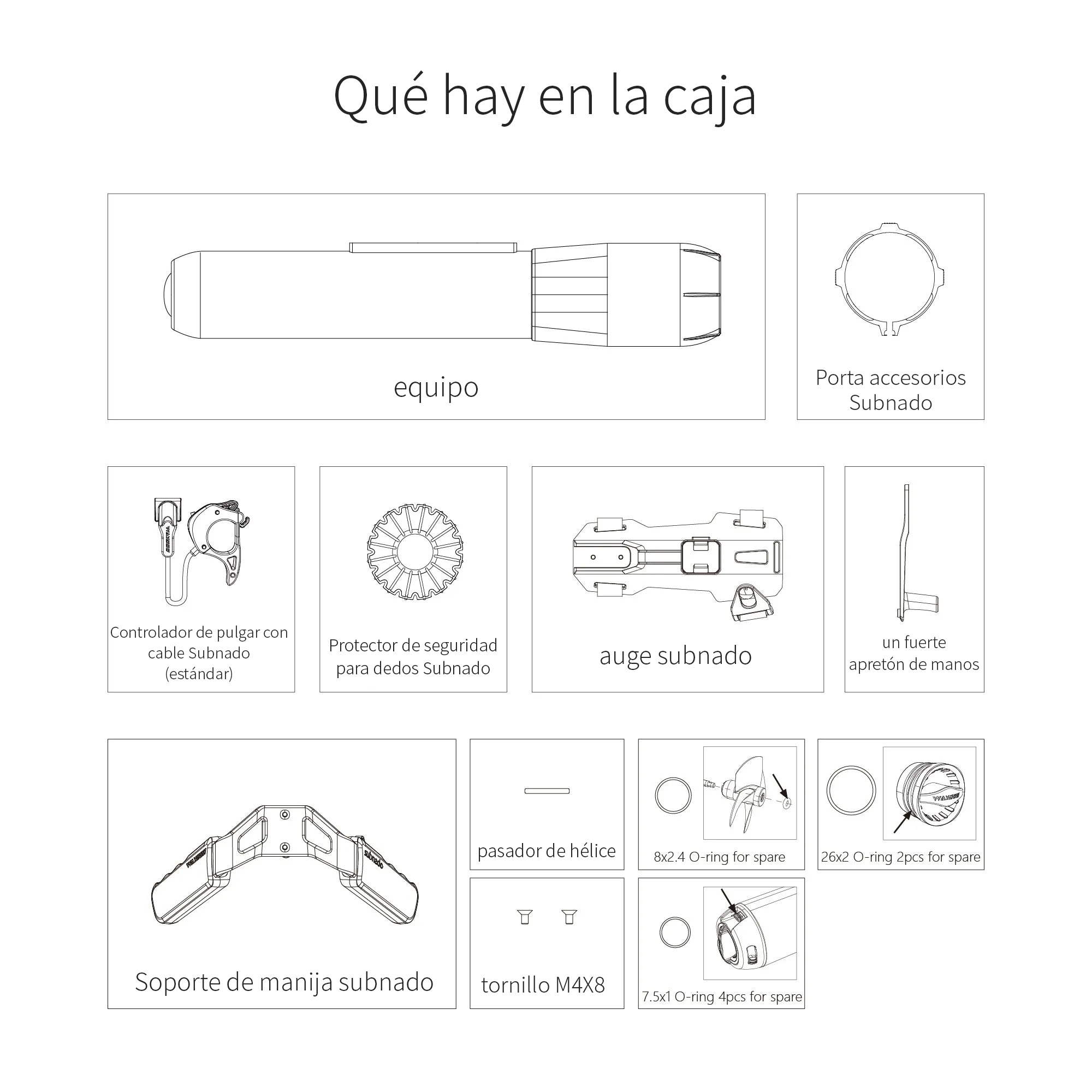 Hélice submarina Subnado-Scooter, regulable en tres velocidades, 180 minutos de duración de la batería