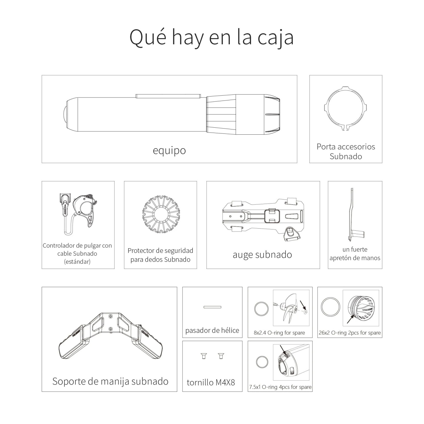 Hélice submarina Subnado-Scooter, regulable en tres velocidades, 180 minutos de duración de la batería