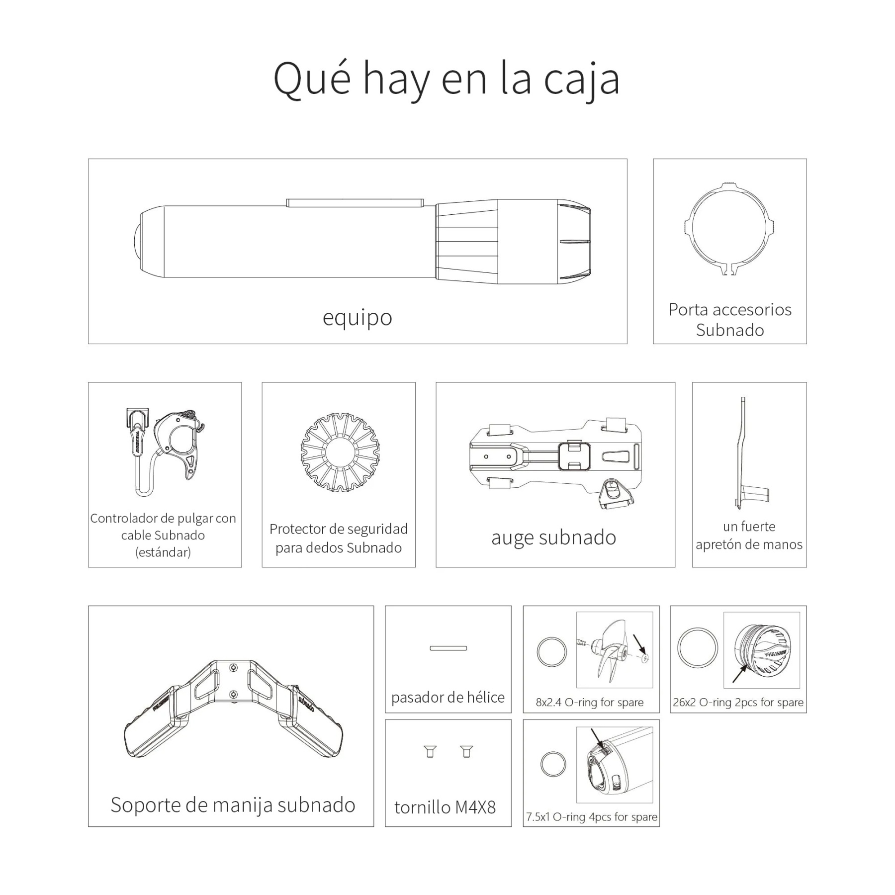 Hélice submarina Subnado-Scooter, regulable en tres velocidades, 180 minutos de duración de la batería