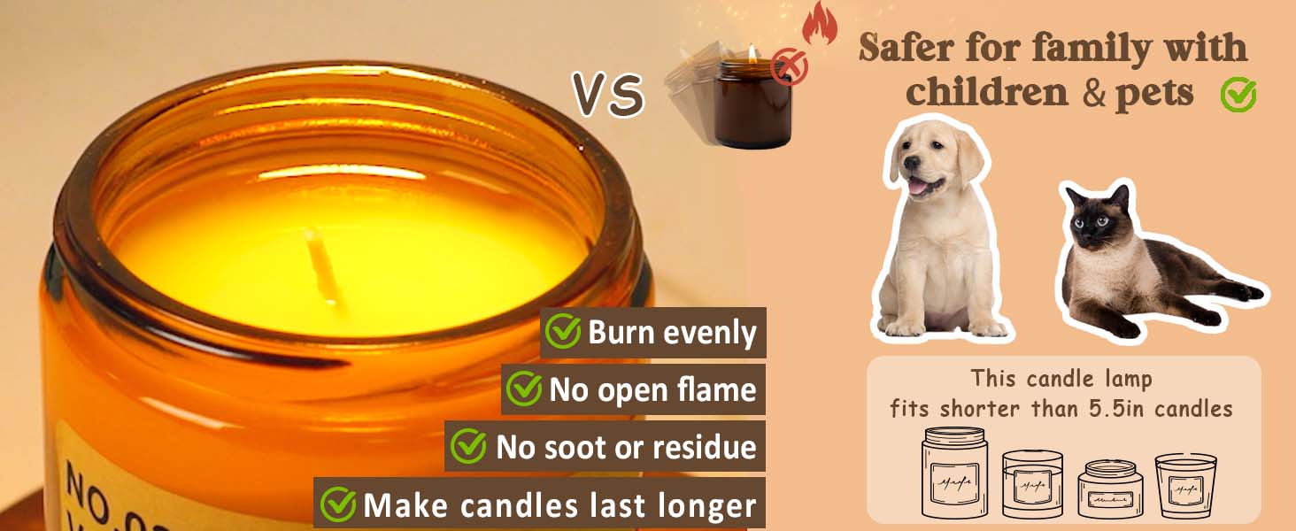 flower dimmable candle warmer lamp with timer