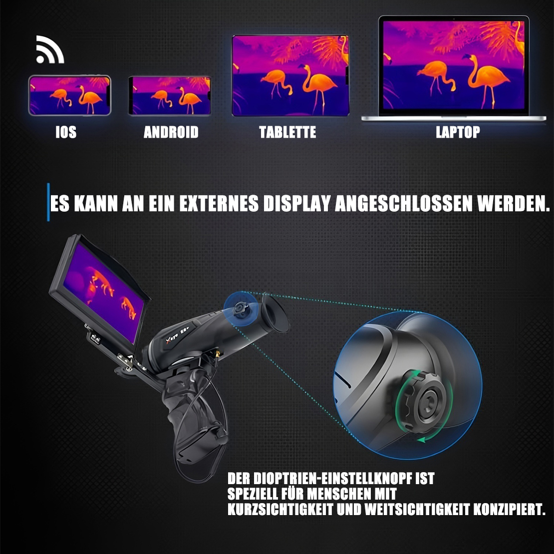 Monocular de imagen térmica