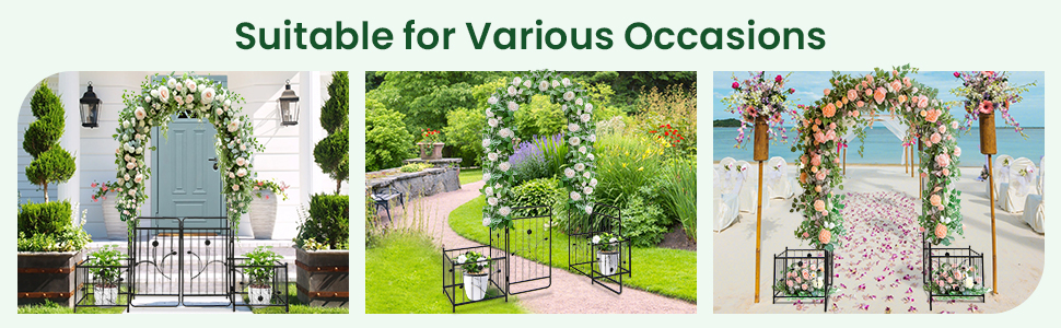 Metal Arch Trellis Lockable Gate