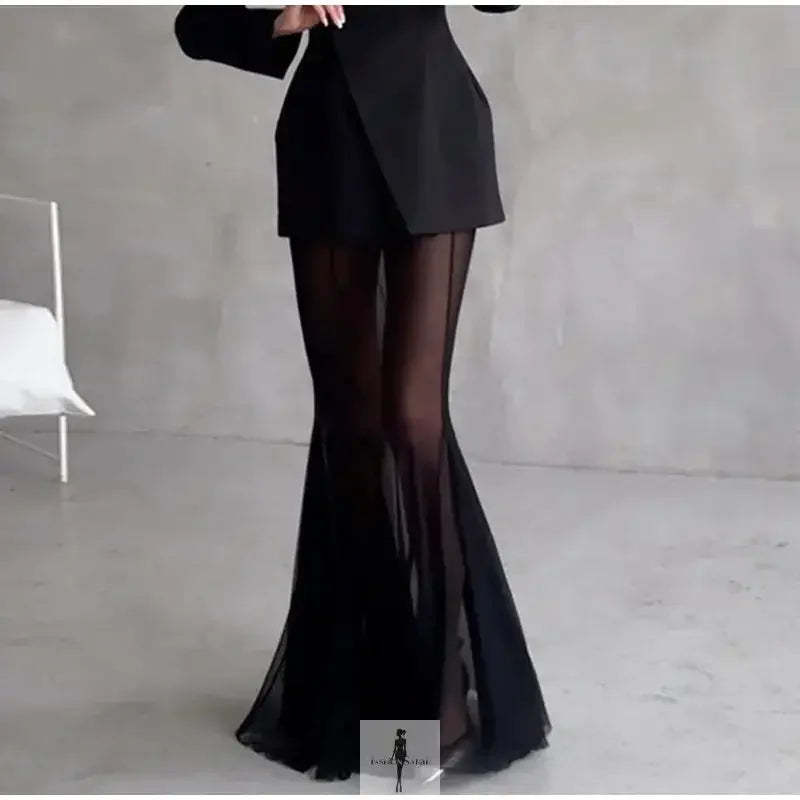 Elegant Blazer and Skirt Set