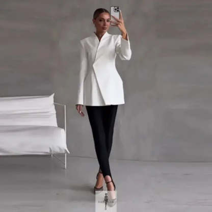 Elegant Blazer and Skirt Set