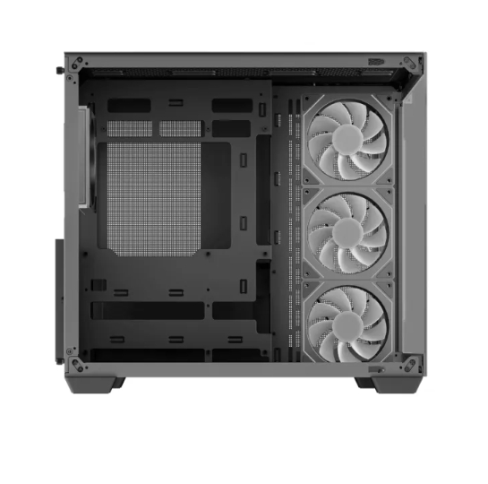 The chassis supports a rear panel mounting plate.