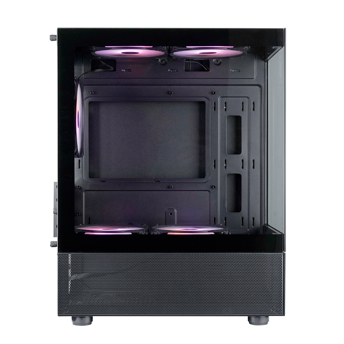  Gaming PC Casing Black  | Included 5x aRGB 120mm Fans