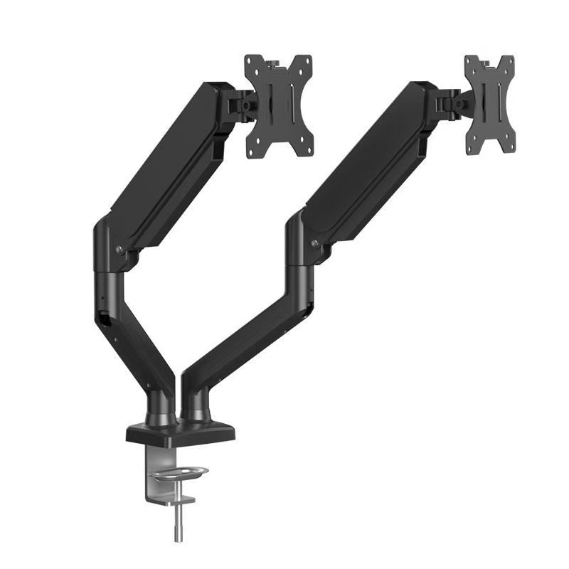 Gas Strut Dual Arm Monitor Desk Mount